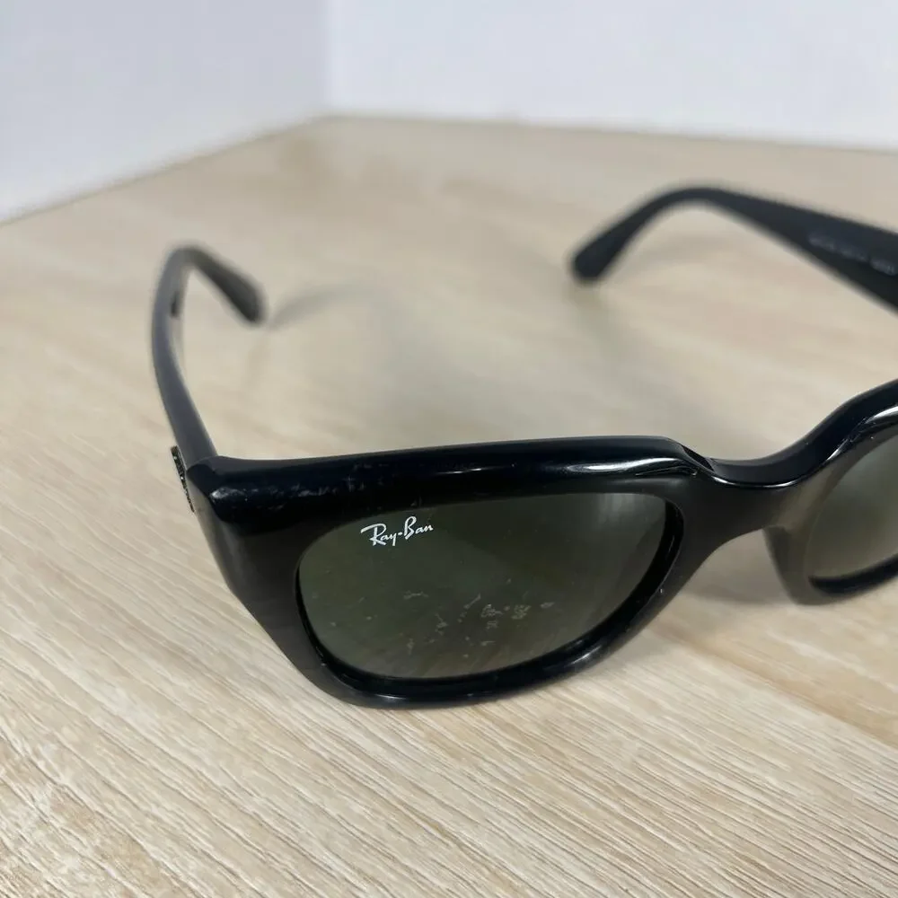 Ray-Ban RB4178 601/71 Sunglasses Black READ DESC Made in Italy 52-21-140